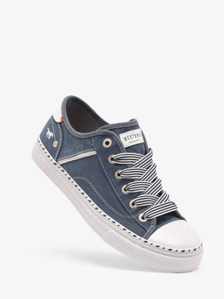 Sneakers Mustang Blauw women 1376303 ander zicht 1